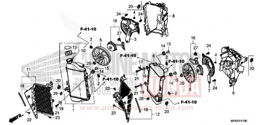 RADIATEUR CRF1000DK de 2019